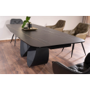 Стол обеденный SIGNAL INFINITY Ceramic Azario black черный/черный мат 160-240/95